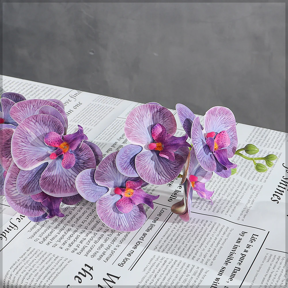 Realistic Artificial Single Stem Orchid Flower(without vase) - Image 19