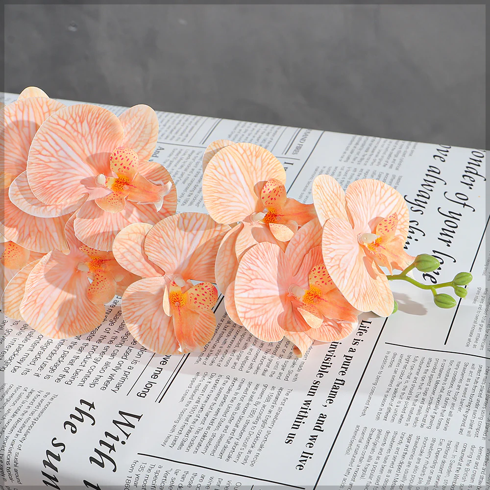 Realistic Artificial Single Stem Orchid Flower(without vase) - Image 23