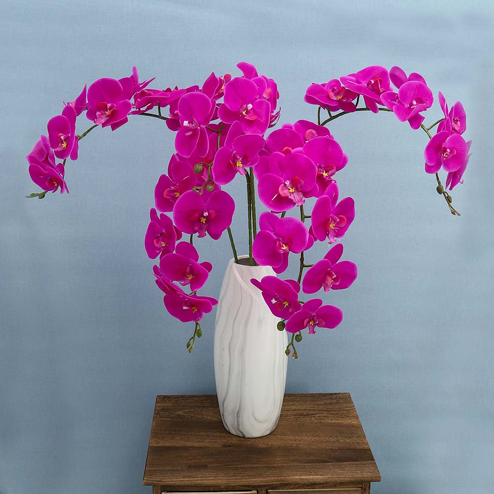 Realistic Artificial Single Stem Orchid Flower(without vase) - Image 25