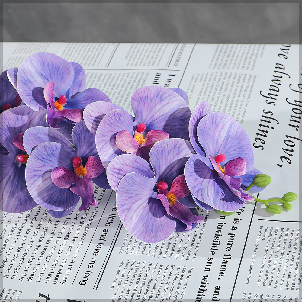 Realistic Artificial Single Stem Orchid Flower(without vase) - Image 7