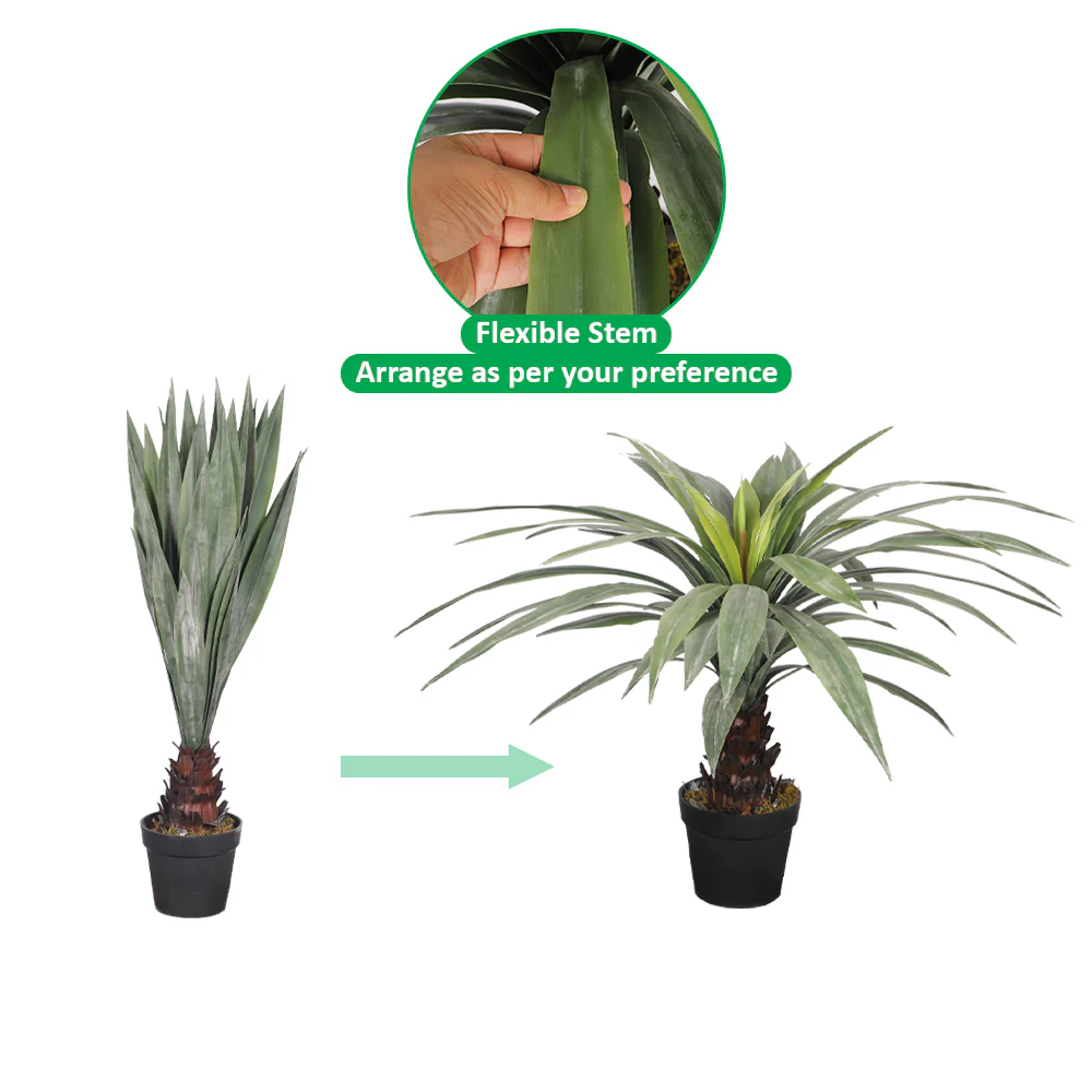 Realistic Yucca Plant 70cm High - Image 4