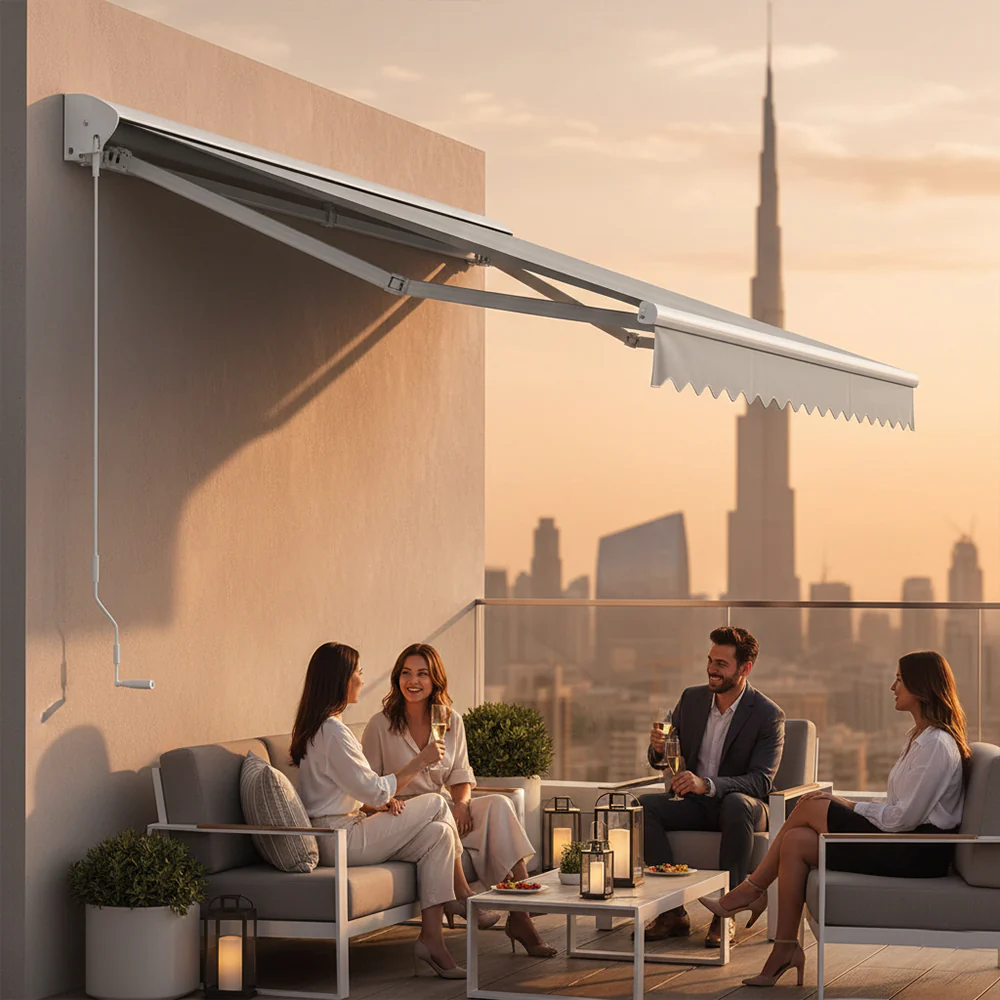 Retractable Manual Canopy Shelter with Installation - Image 9