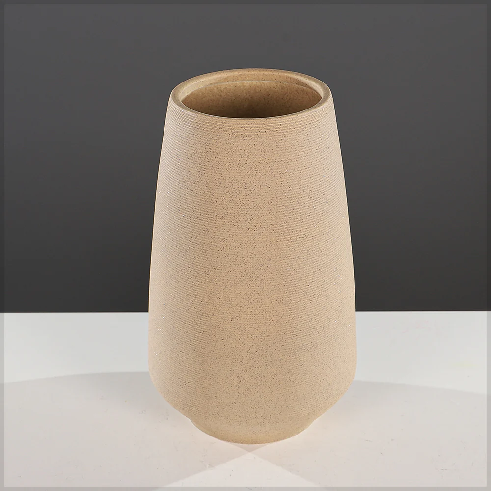 Rough Brushed Surface Vases for Flowers