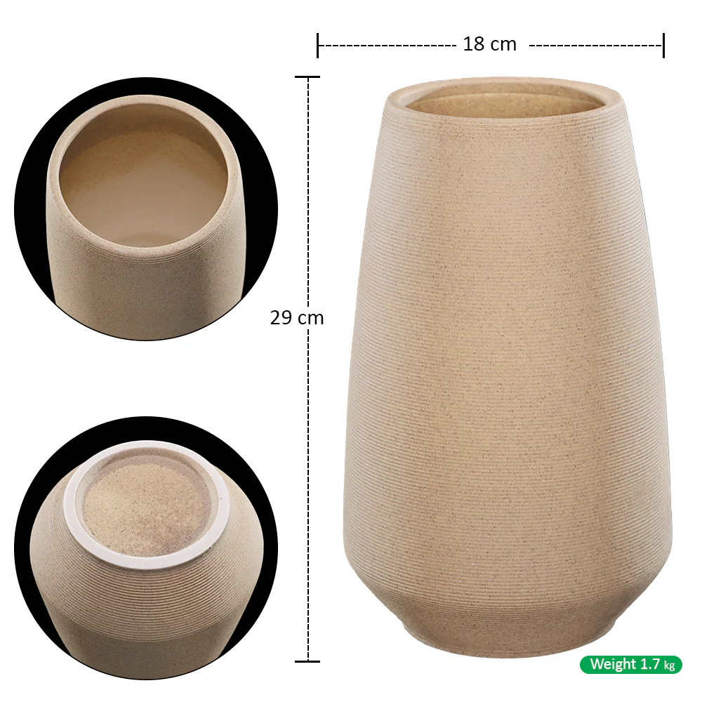Rough Brushed Surface Vases for Flowers - Image 2