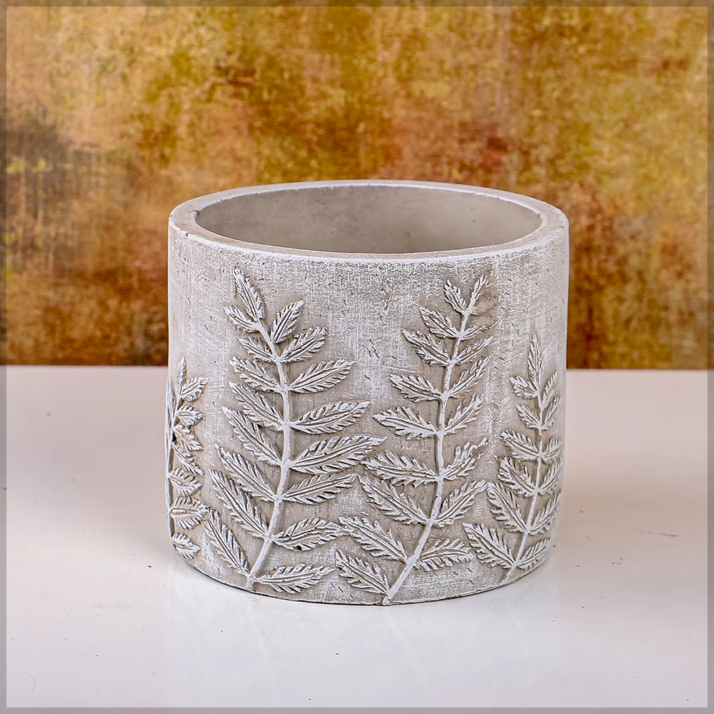 Round Cement Vase