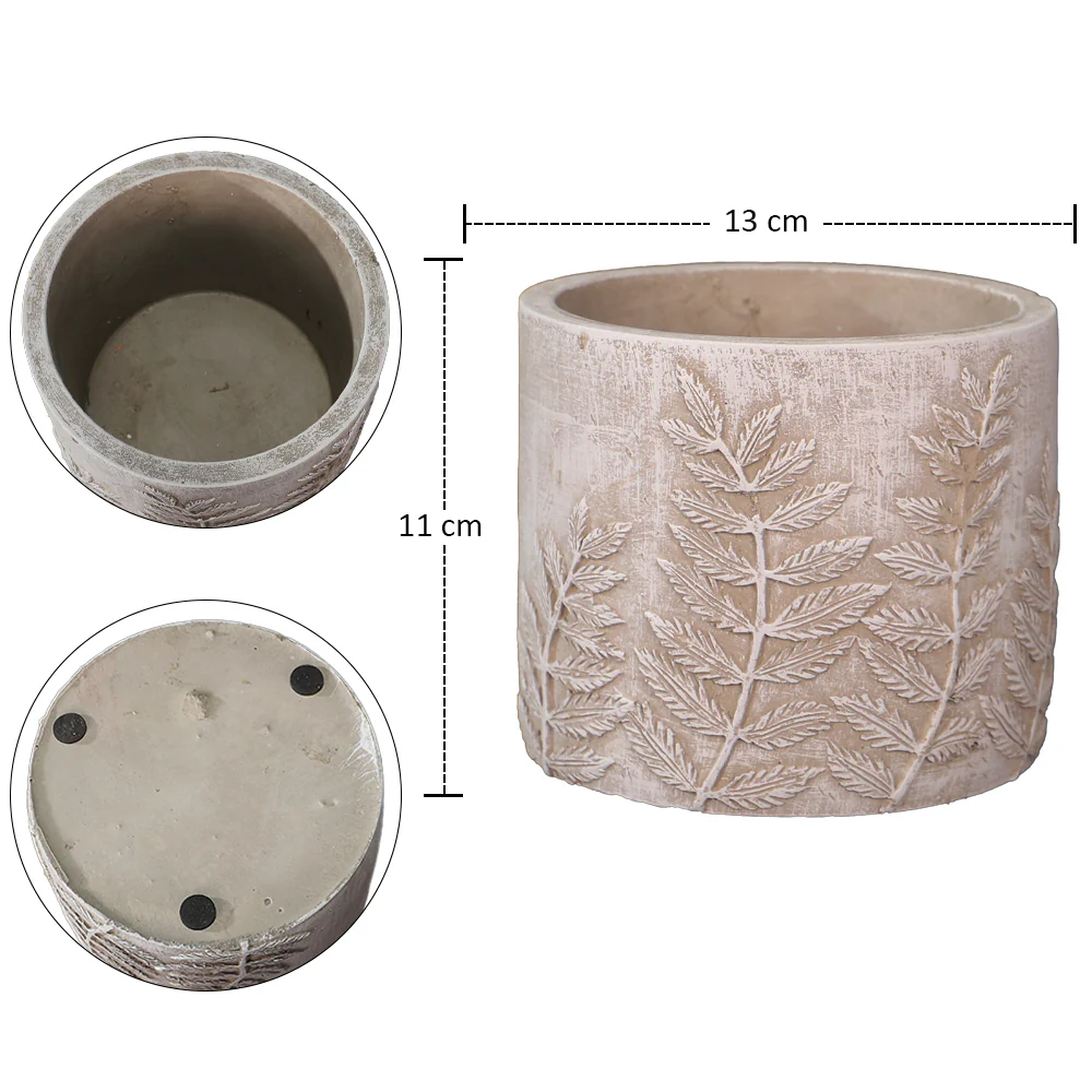 Round Cement Vase - Image 3