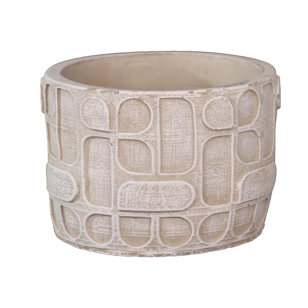 Round Cement Vase - Image 4