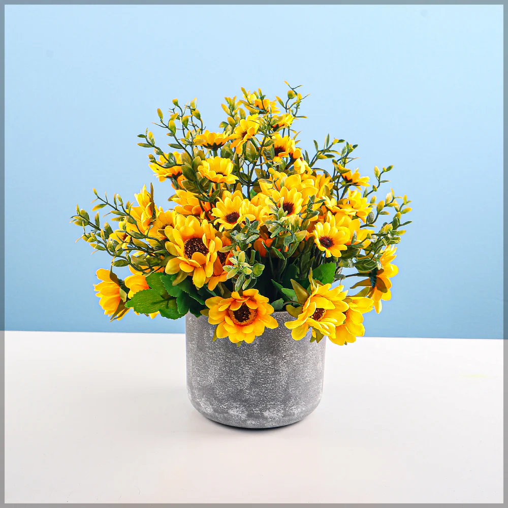 Round Gray Plastic Pot - Image 6