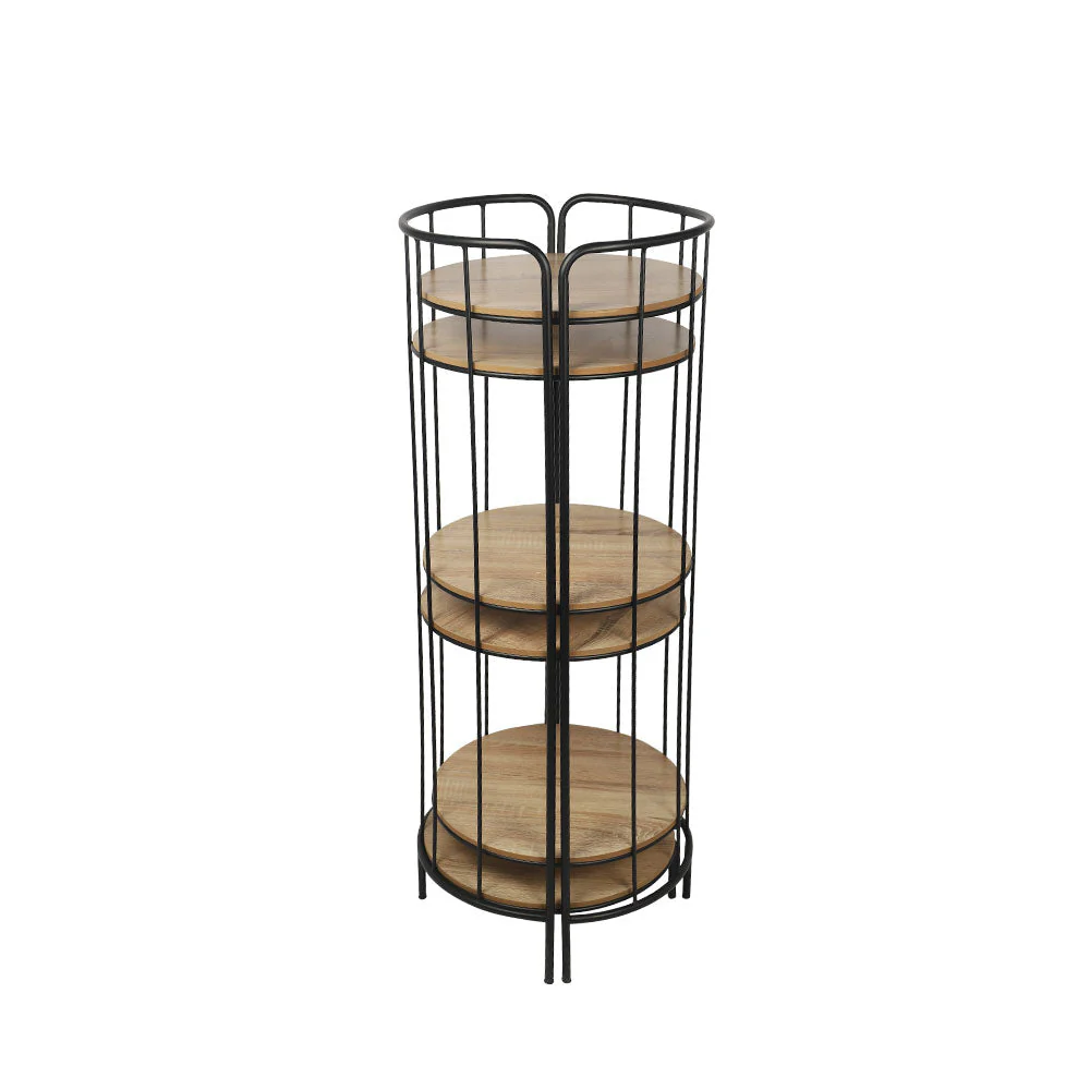 Round Metal foldable Wood Table(without accessories) - Image 4