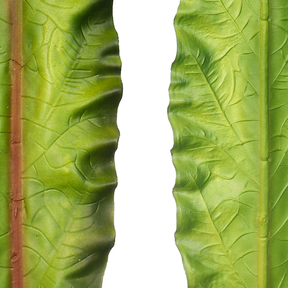Rubberised Strelitzia Single Leaf Stem (without vase) - Image 3