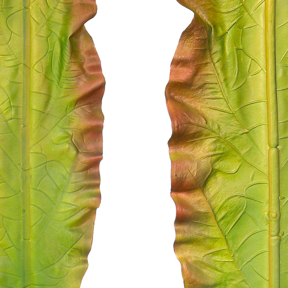 Rubberised Strelitzia Single Leaf Stem (without vase) - Image 7