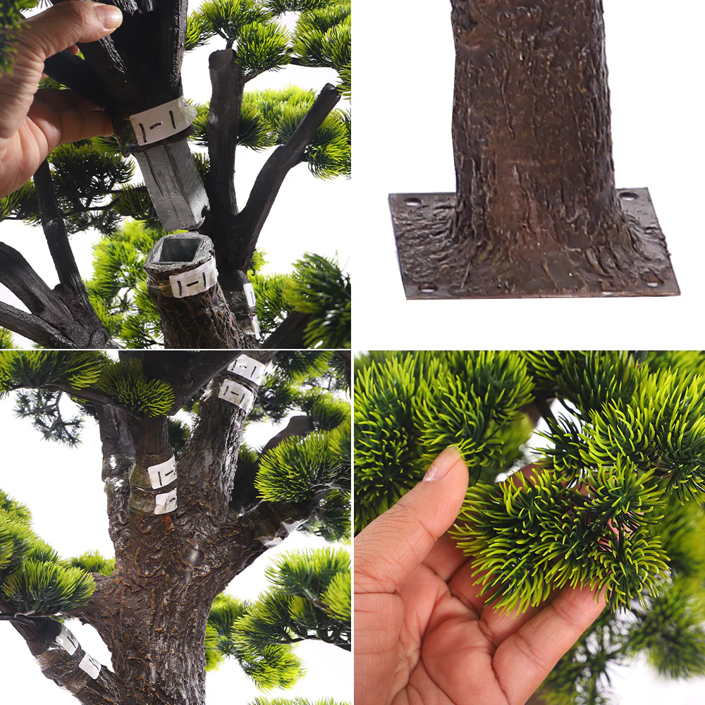 Sculpted Evergreen Bonsai Tree 1.4m Tall - Image 4