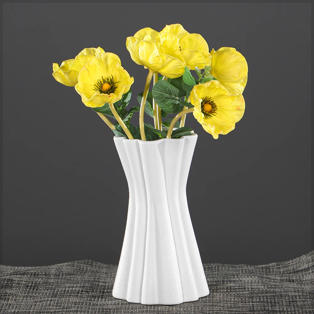 Sculptural Flower Vase with Wavy Design - Image 4