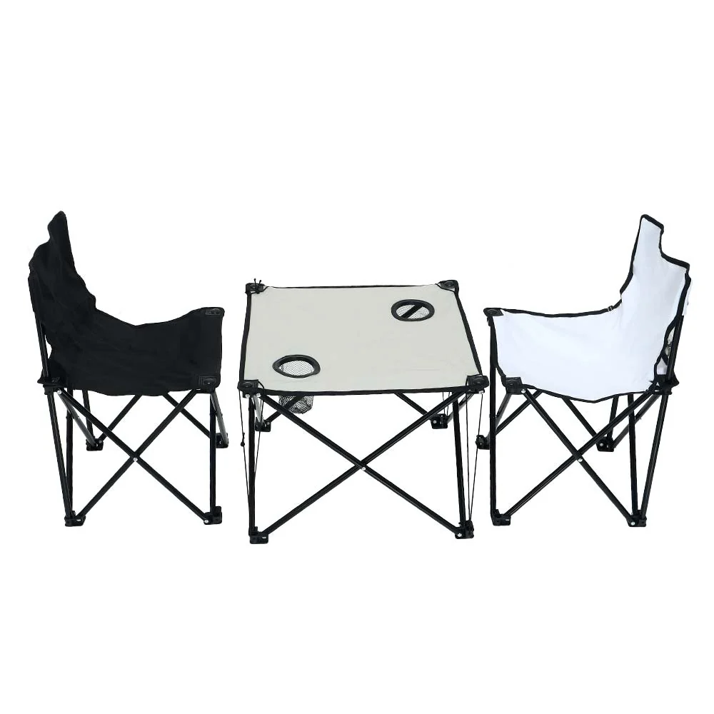 Set Of 2 Folding Chairs With Folding Table - Image 3