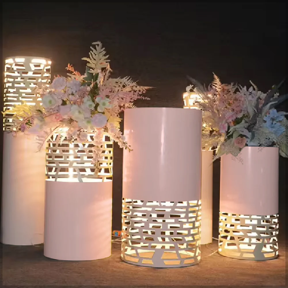 Set of 5pcs Metal Stander with Light - Image 5