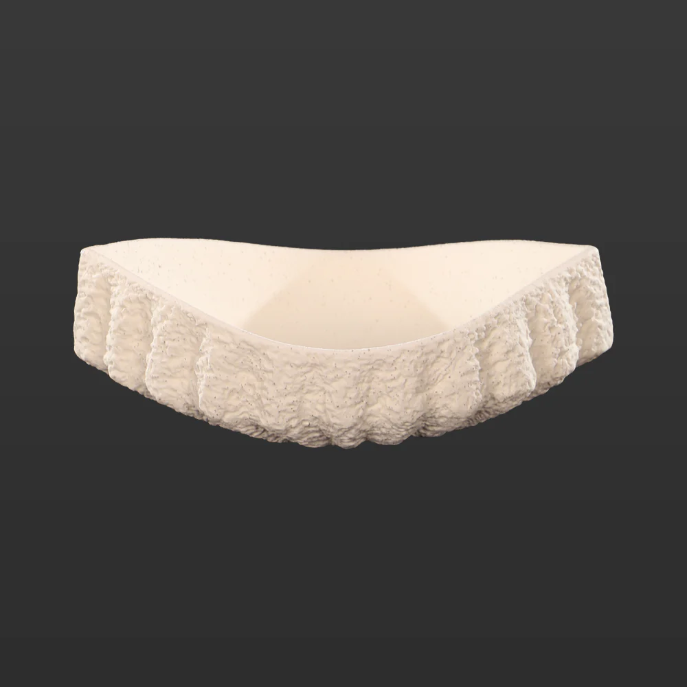 Shell-Like Shaped Ceramic Vase - Image 3