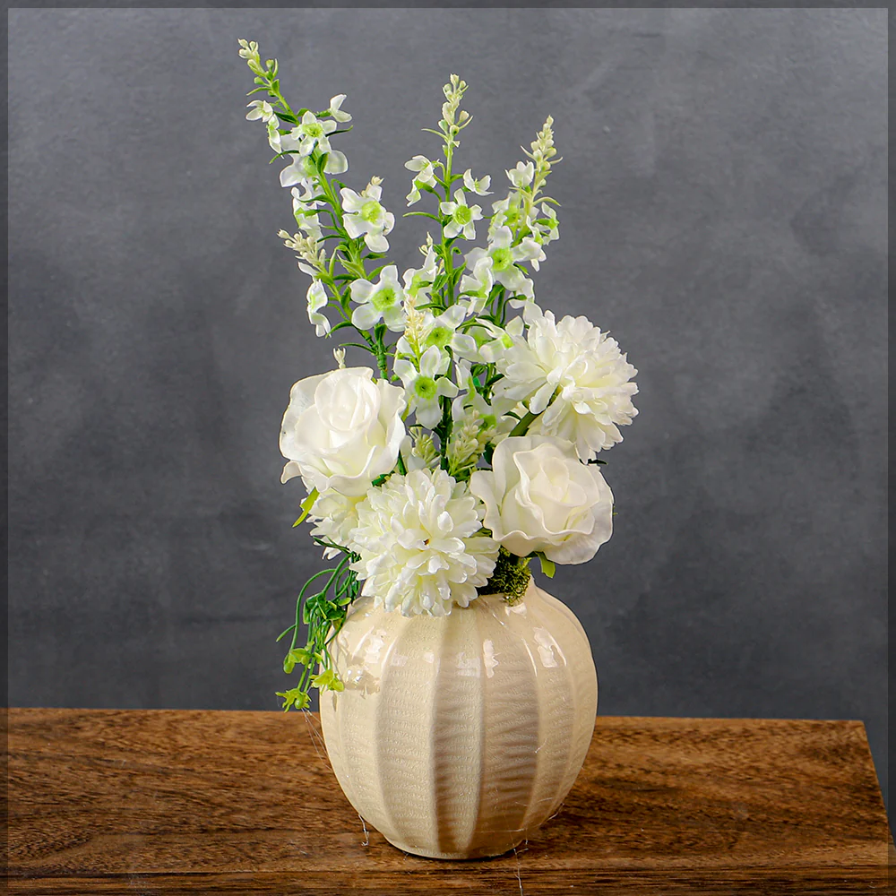 Simple Flower Arrangement with Vase - Image 3