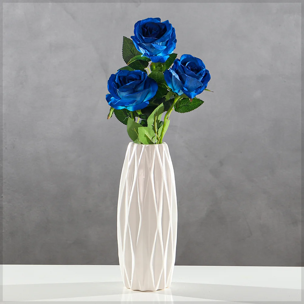 Single Stem Artificial Rose Flower (without vase)