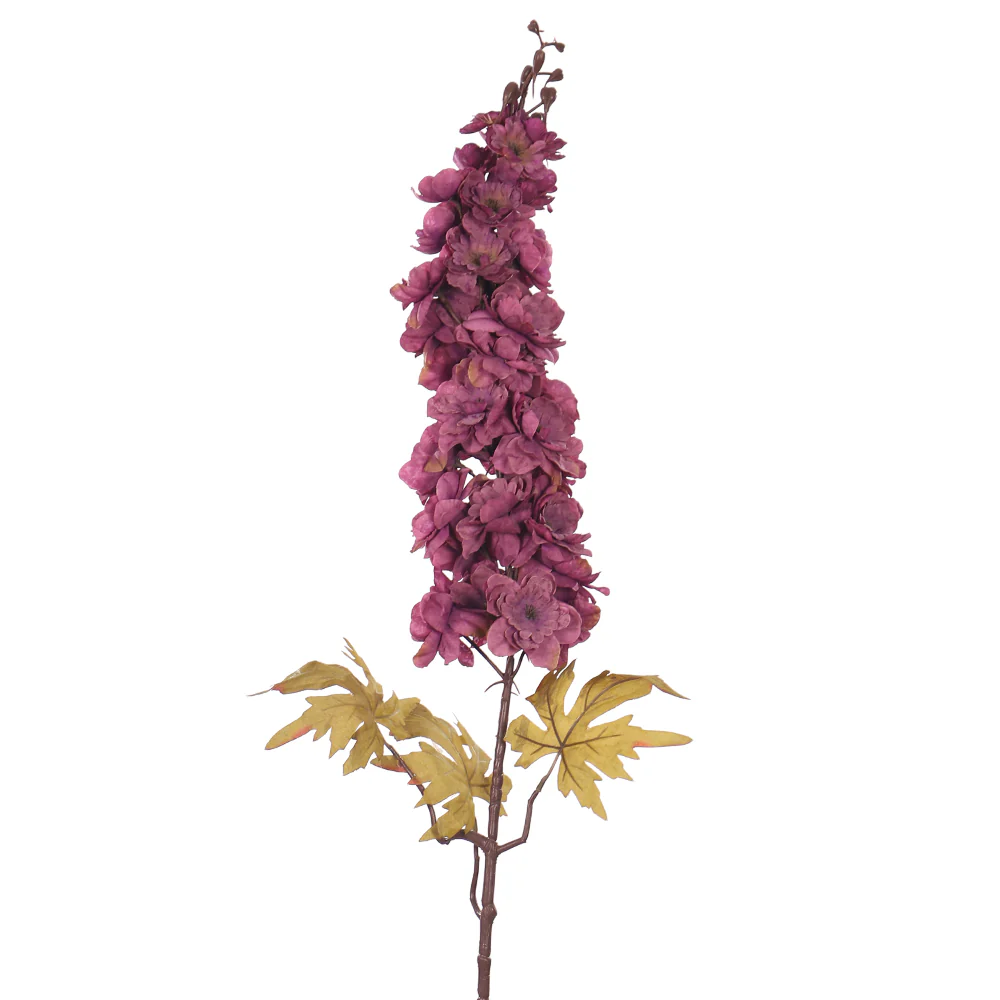 Single Stem Decorative Faux Delphinium Flower without Vase - Image 8
