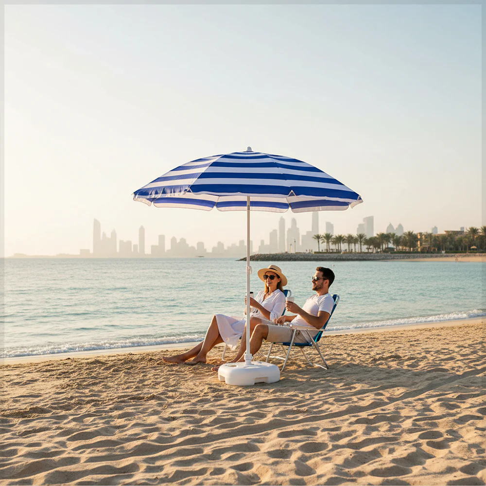 Small Patio Outdoor/ Beach Umbrella without Base (Umbrella Only) - Image 48