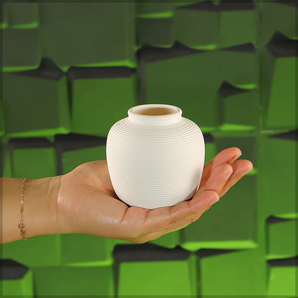 Small Sizes White Ceramic Vase
