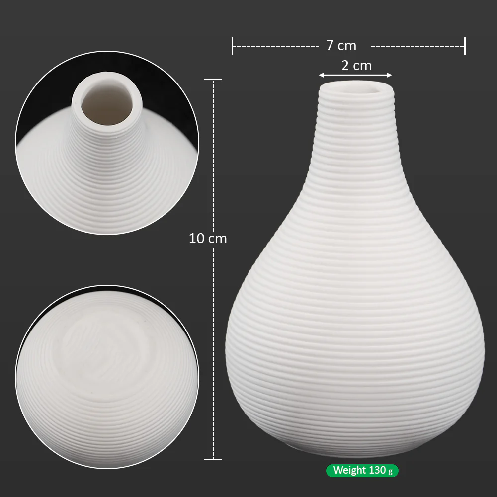 Small Sizes White Ceramic Vase - Image 18