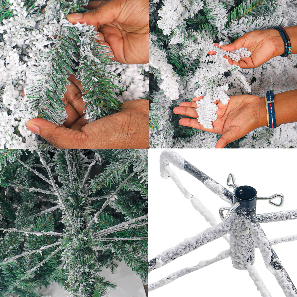 1 Piece Snowy Flocked Christmas Tree ( Chirstmas Tree only, Ornaments not Included) - Image 14