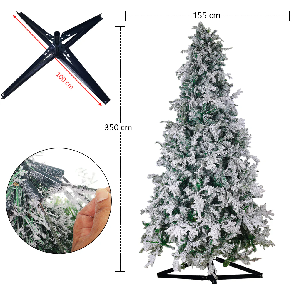 1 Piece Snowy Flocked Christmas Tree ( Chirstmas Tree only, Ornaments not Included) - Image 28