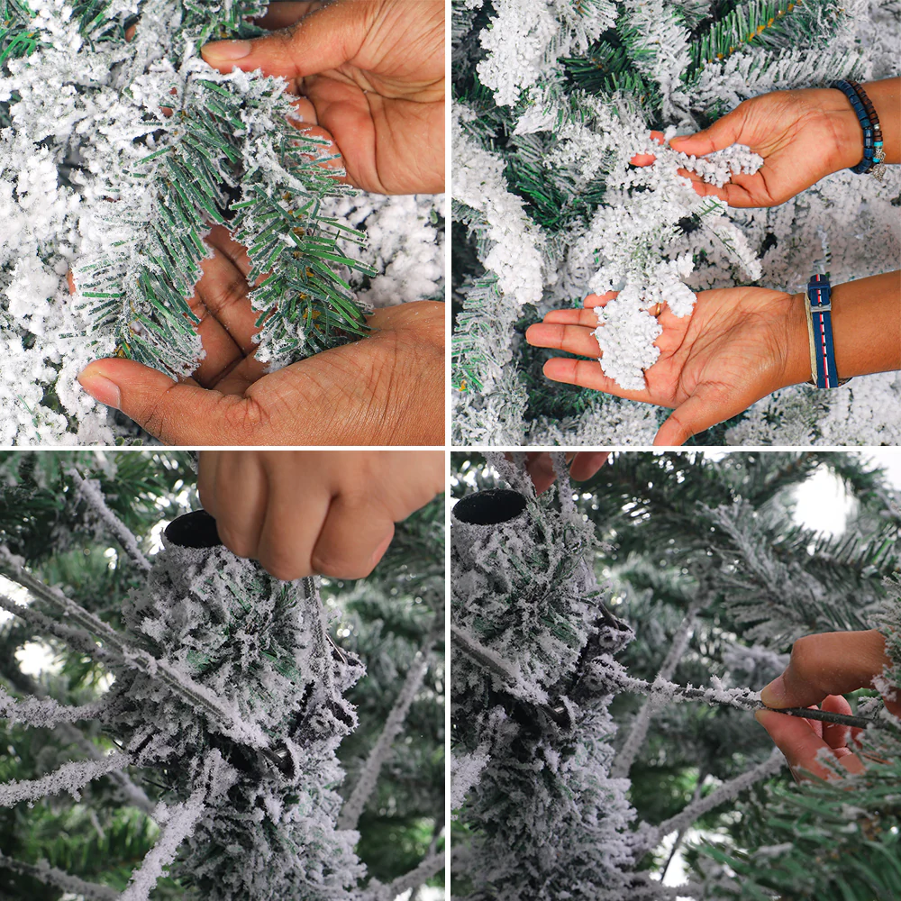 1 Piece Snowy Flocked Christmas Tree ( Chirstmas Tree only, Ornaments not Included) - Image 29