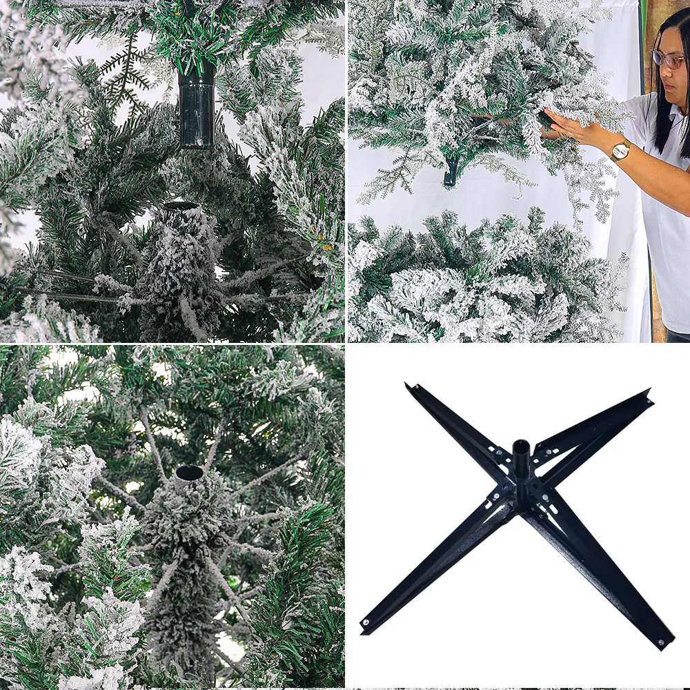 1 Piece Snowy Flocked Christmas Tree ( Chirstmas Tree only, Ornaments not Included) - Image 30