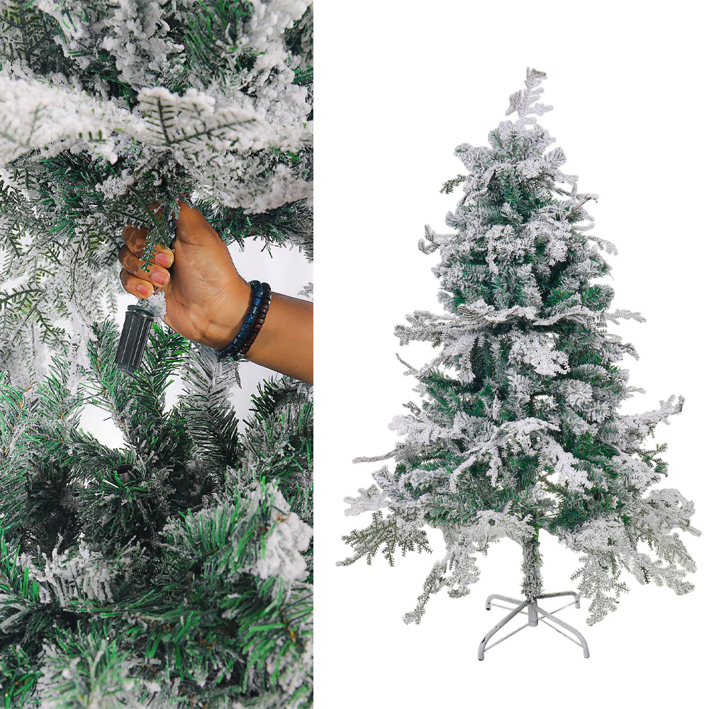 1 Piece Snowy Flocked Christmas Tree ( Chirstmas Tree only, Ornaments not Included) - Image 5