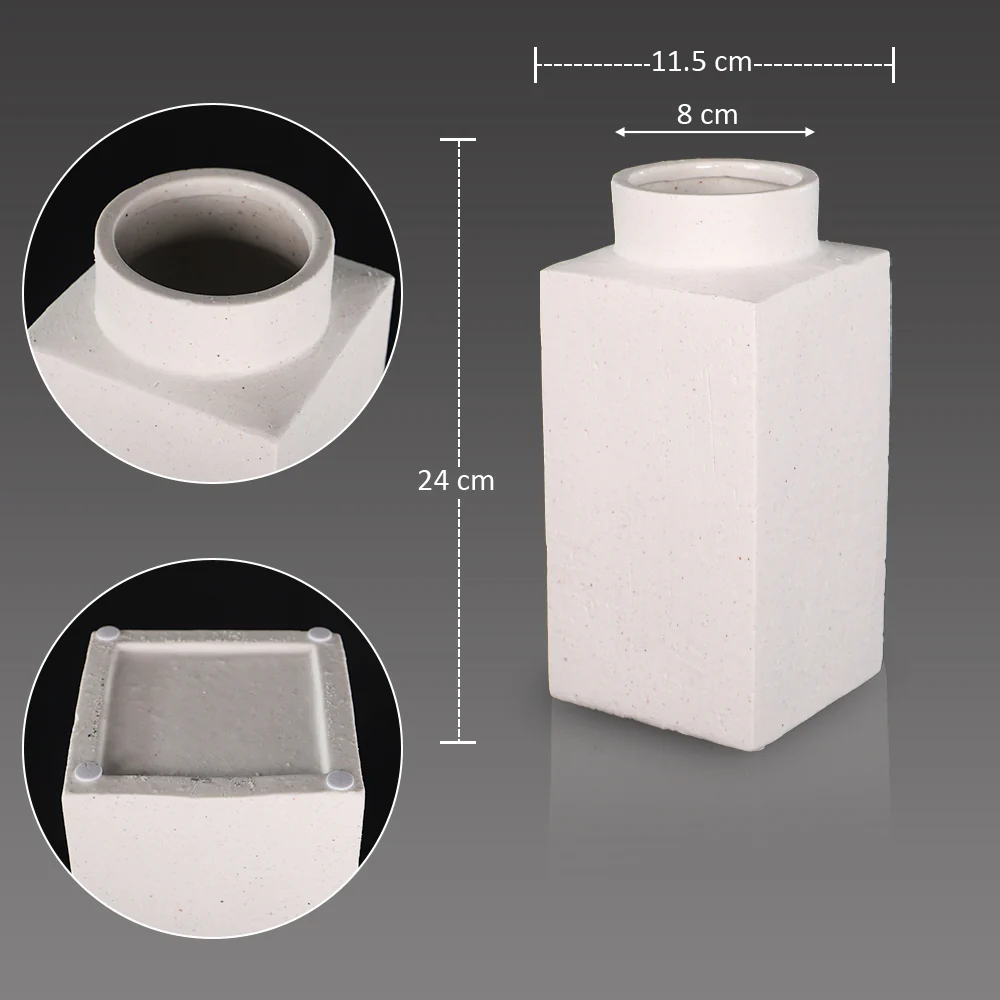 Square Design Decorative Vase - Image 5