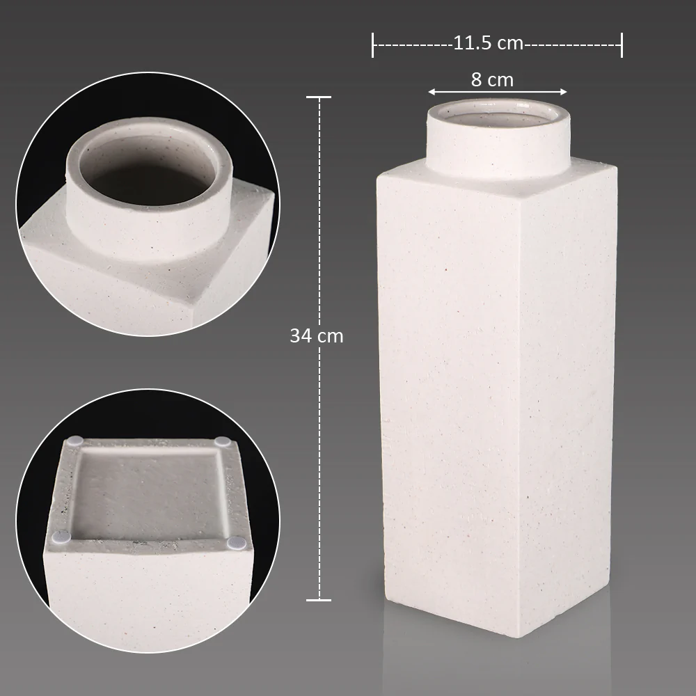 Square Design Decorative Vase - Image 8