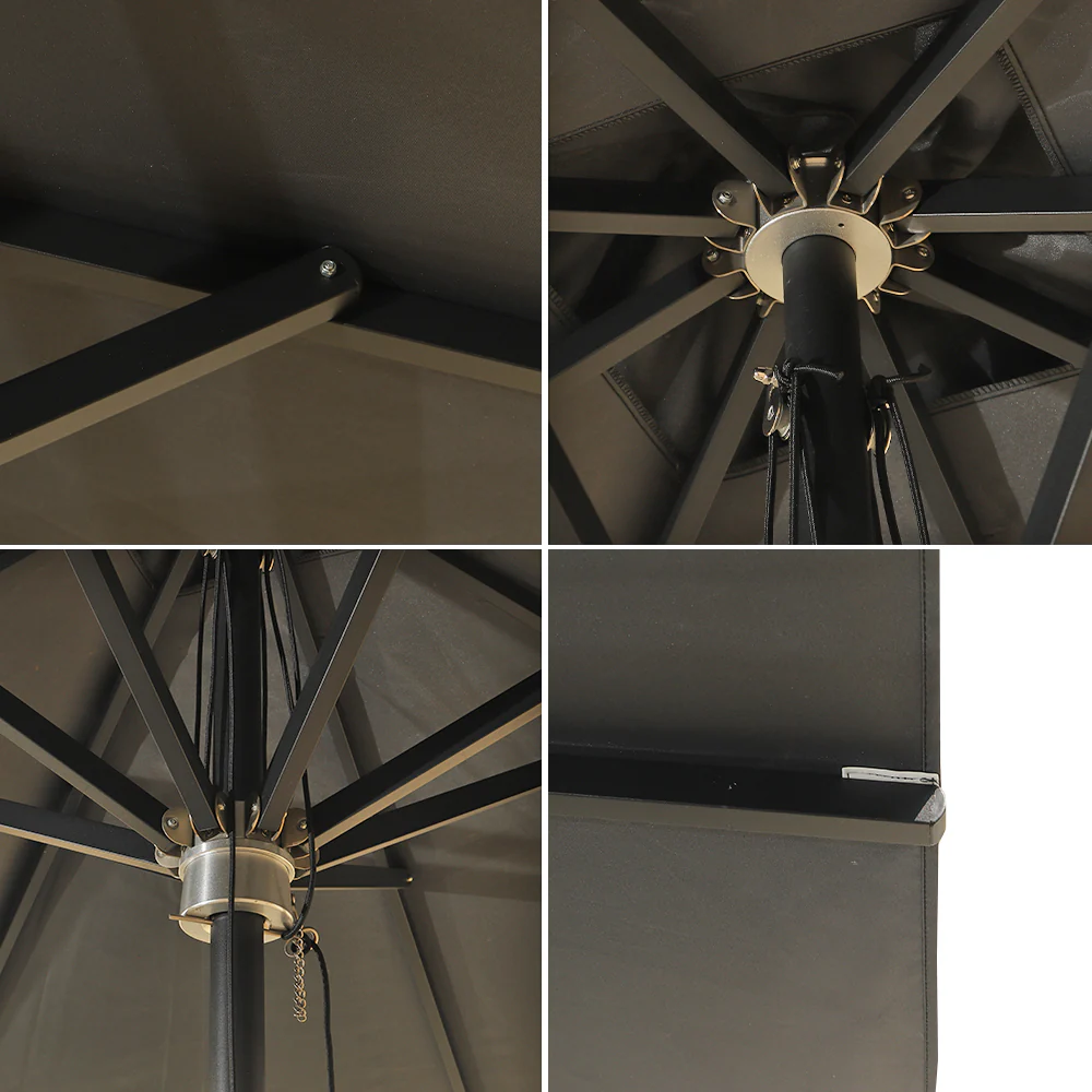 Square Gray Umbrella without Base - Image 5