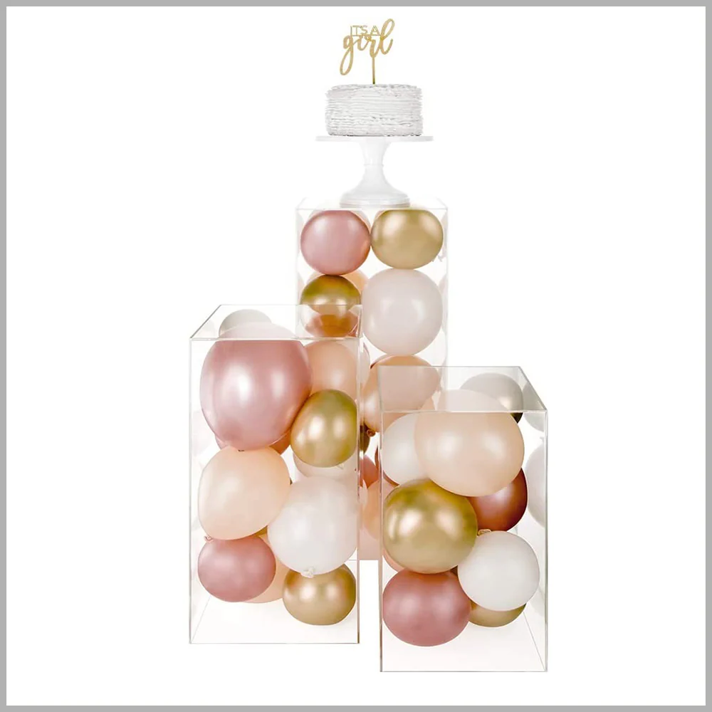 3-pc Modern Acrylic Stands - Image 5
