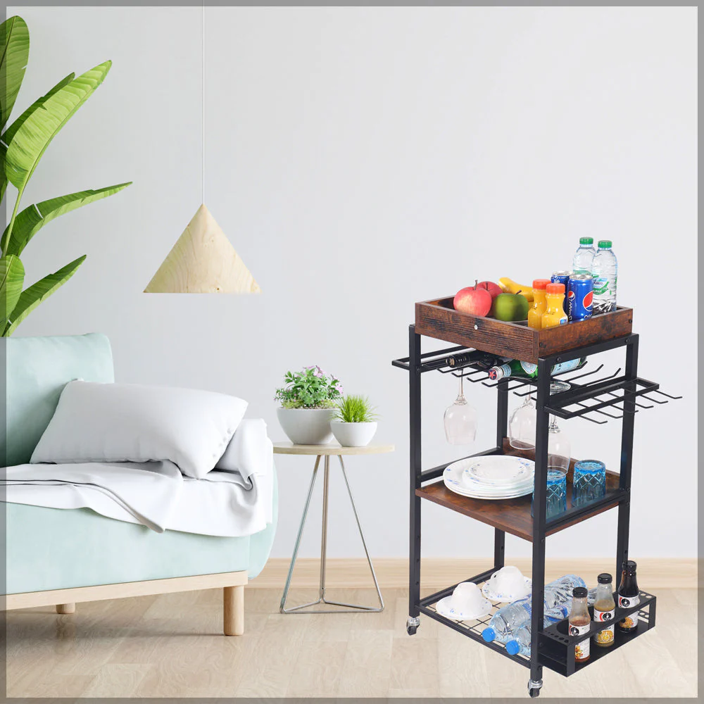 Wooden Storage Cart(Cart Only) - Image 5