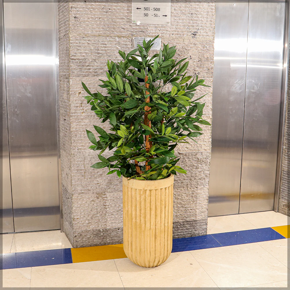Stripe Concrete Planter Pot - Image 3