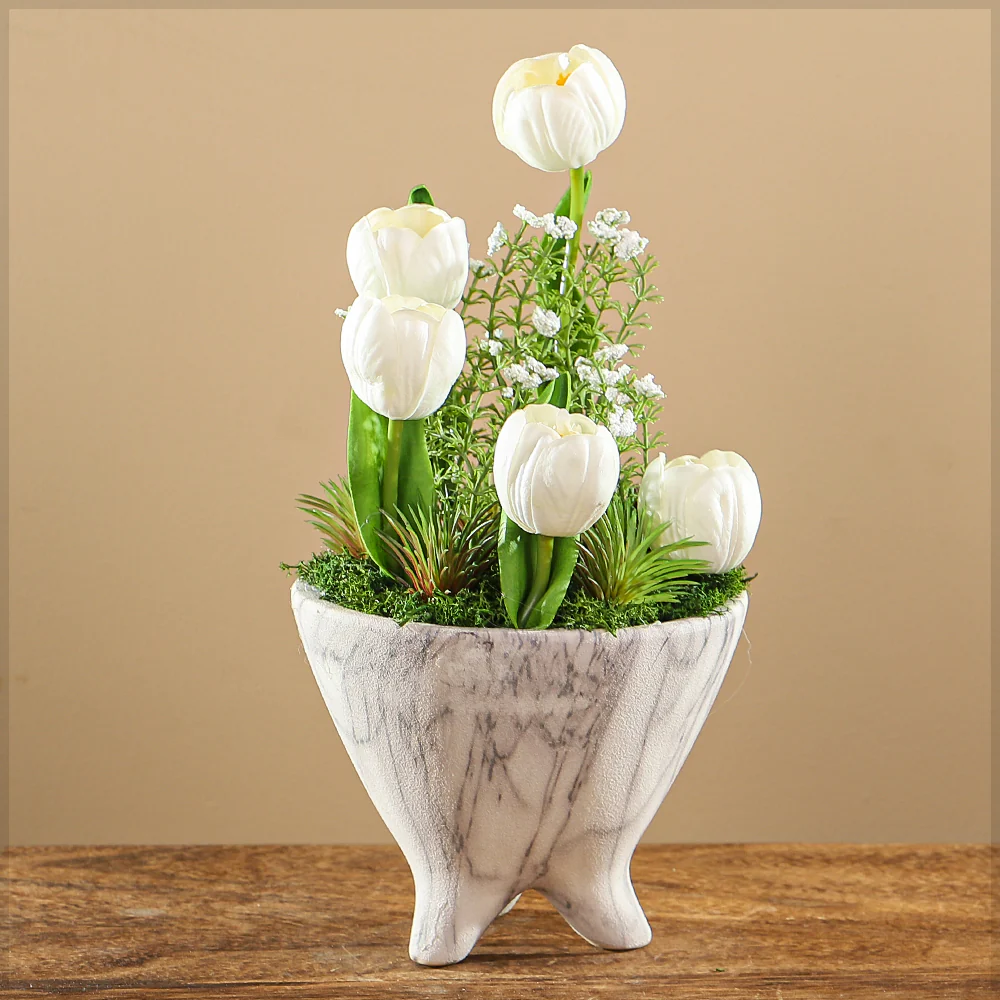 Stunning Arrangement of White Tulips - Image 13