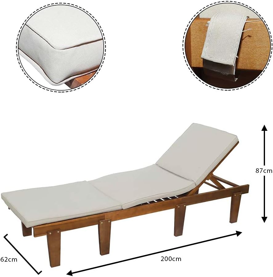 1 Piece Sun Lounger Only - Image 3