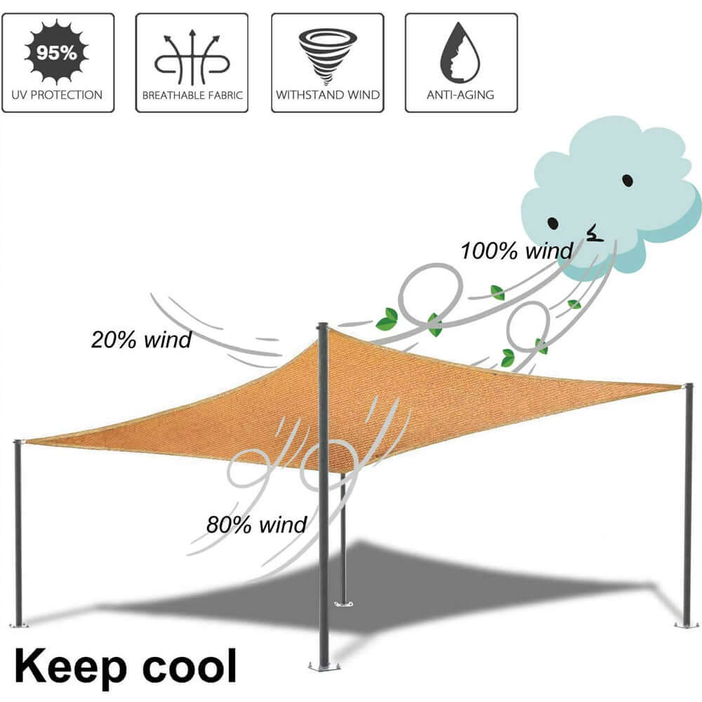 Sun Shade Sail Awning - Image 9