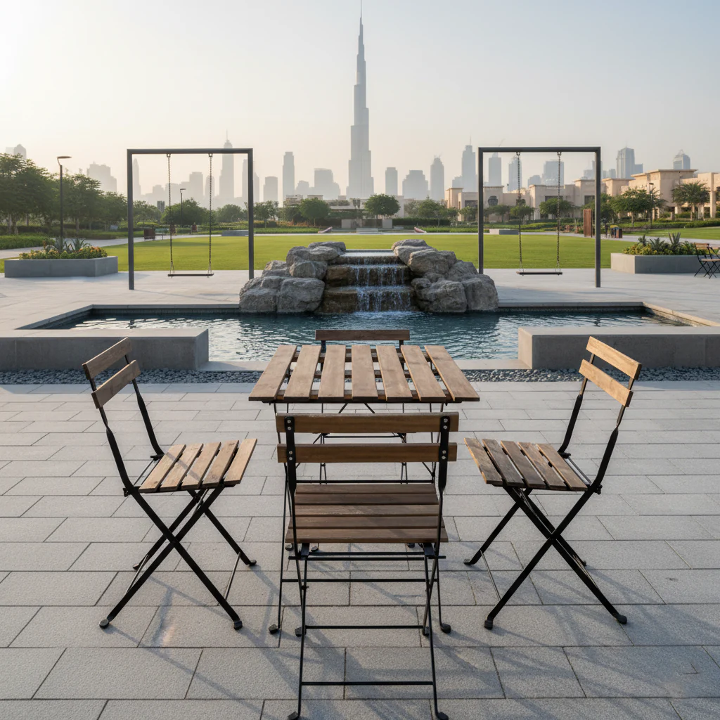 Table & Chair Bistro 5 Pcs Set - Image 9