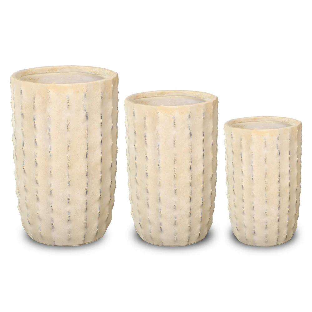 Tall Rustic Design Concrete Planter - Image 4