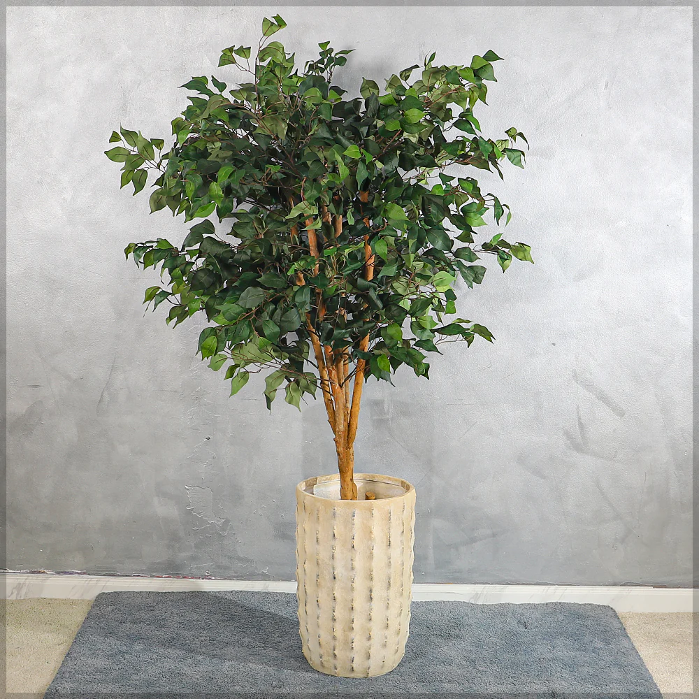 Tall Rustic Design Concrete Planter - Image 7