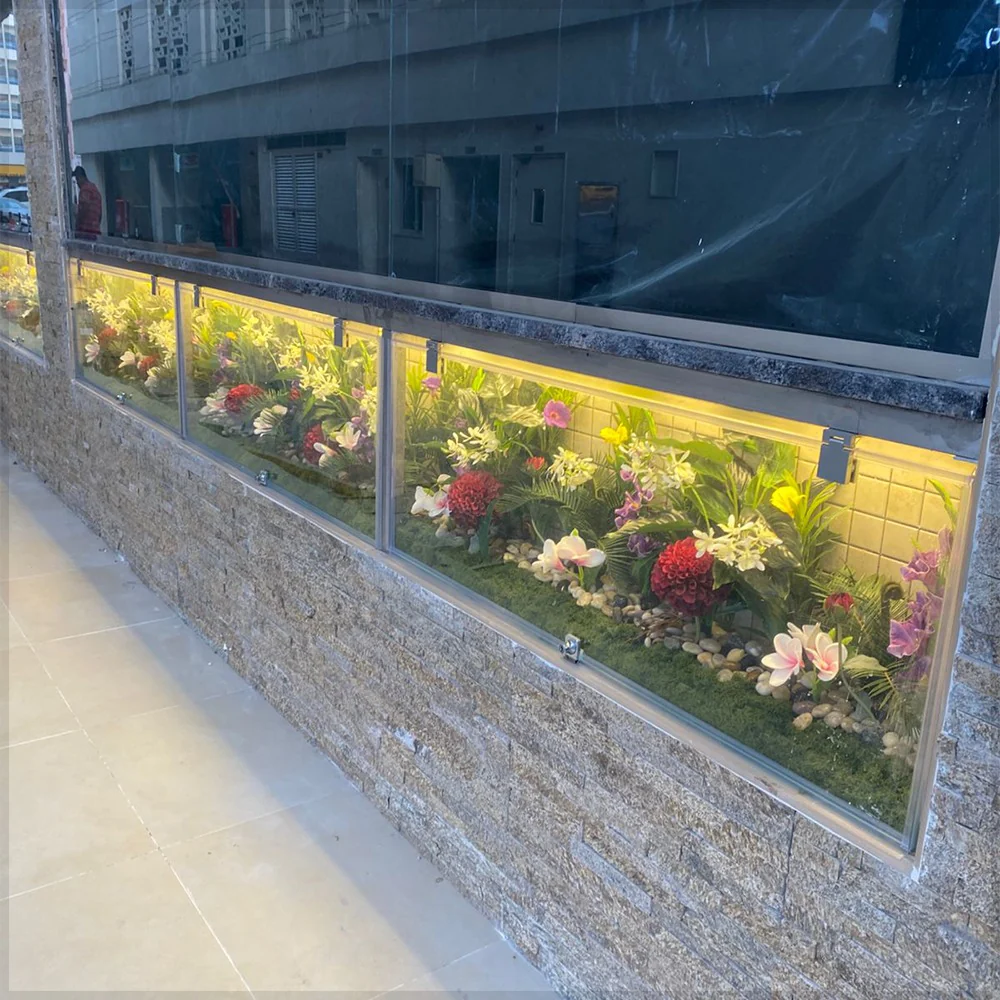Vibrant Blooming Sanctuary with Green Wall Flower Accents for display purposes only (non-sale) - Image 7