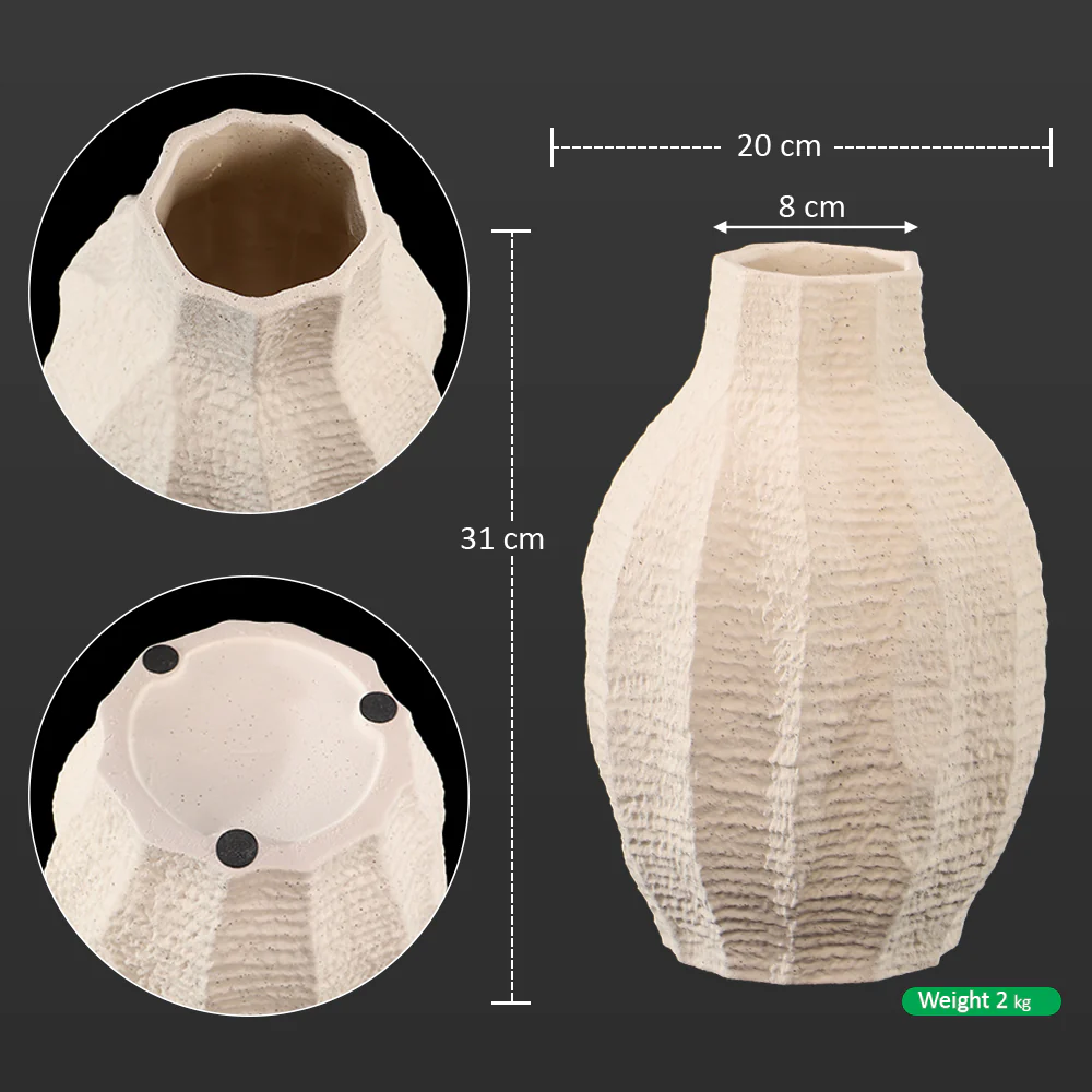Vine Craft Ceramic Table Vase - Image 5