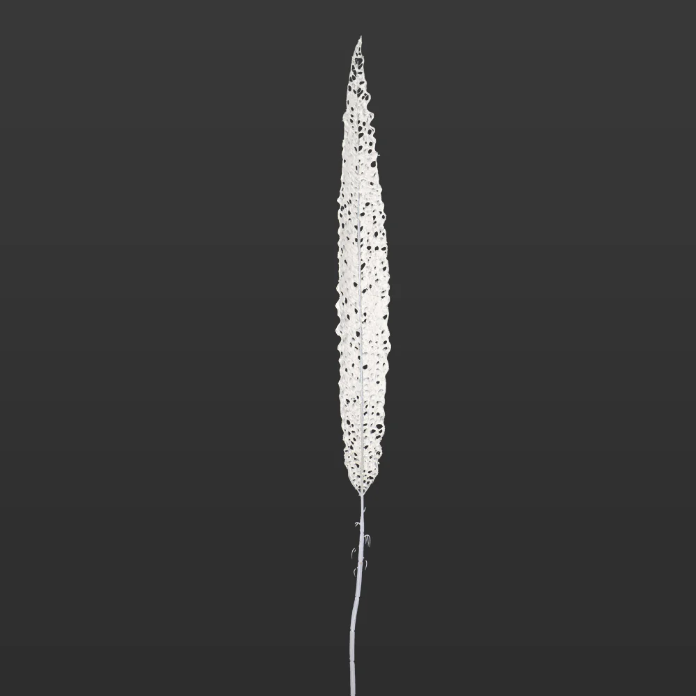 White Artificial Dried Look Leaf(without vase) - Image 3