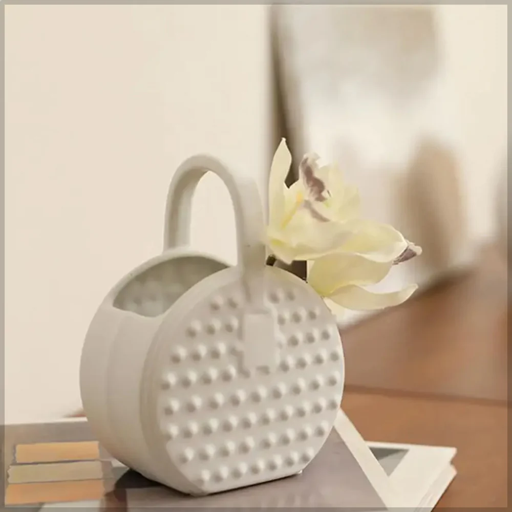 White Centerpiece Decoration Ceramic Vase - Image 5
