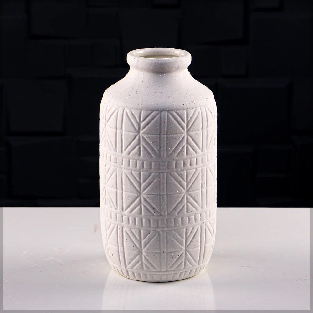 White Ceramic Flower Vase