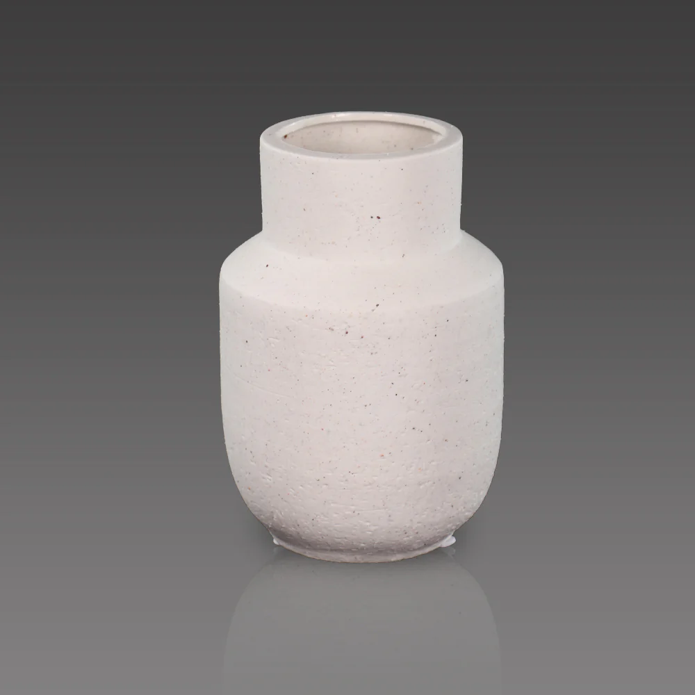 White Ceramic Flower Vase