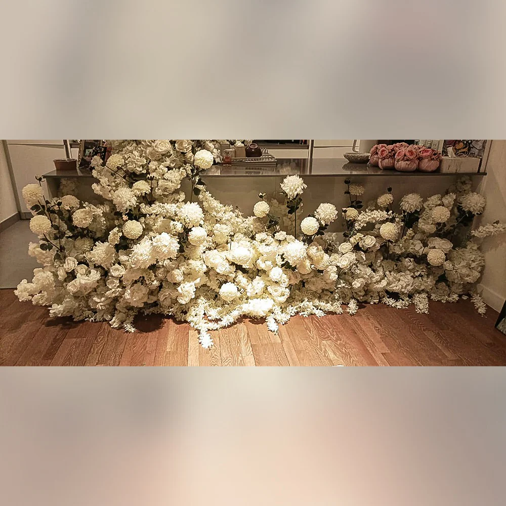 White Flowers Arrangement for Decoration for display purposes only (non-sale) - Image 3